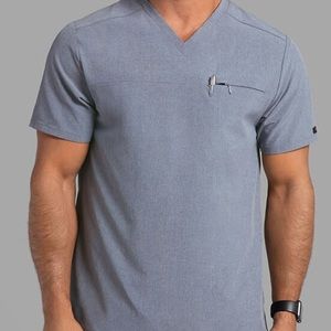 Jaanuu Refined V-Neck Top: Graphite